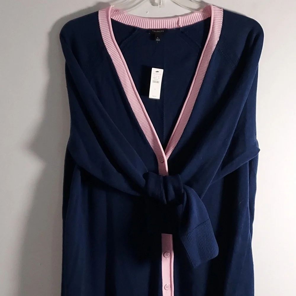 TALBOTS BUTTON DOWN SWEATER NWT ( SIZE LARGE) - Picture 9 of 11